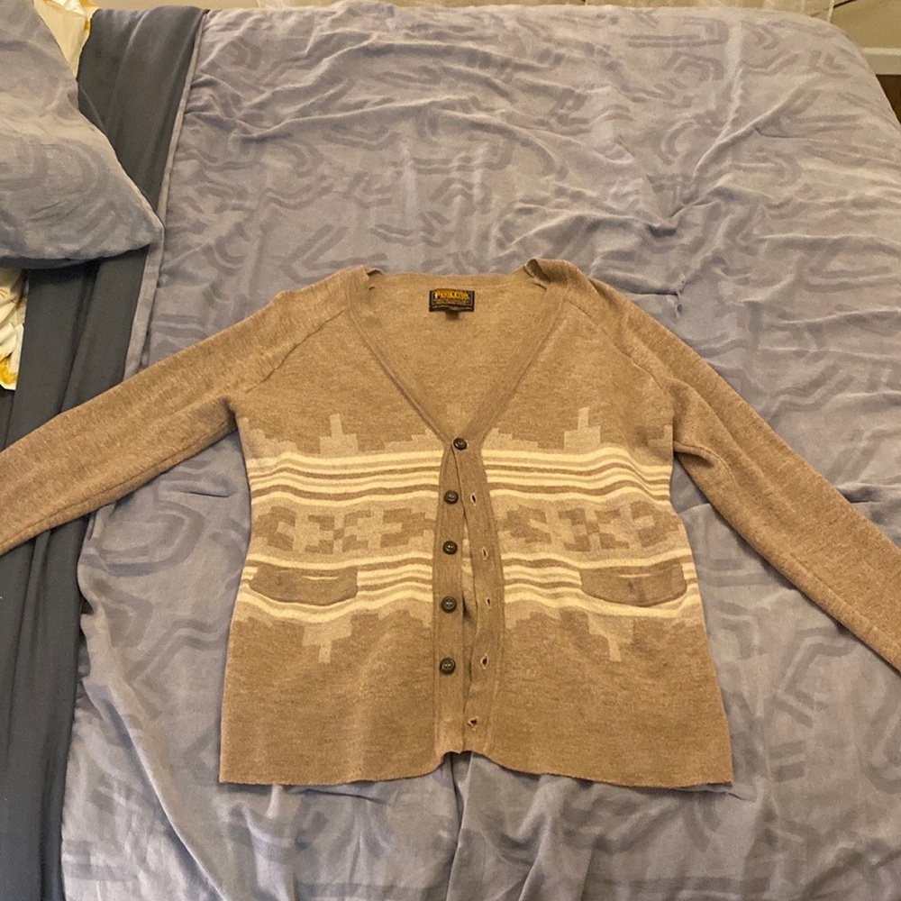 Pendleton Merino Wool Cardigan, Portland Collection